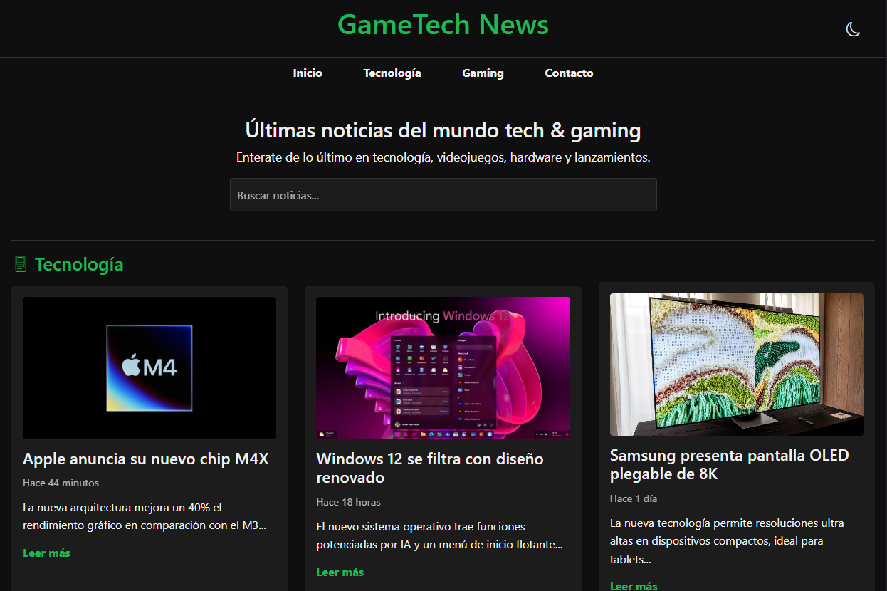 Proyecto de Página de Noticias