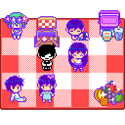 OMORI characters picnic